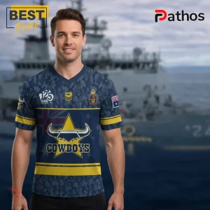 Australian Navy 125th Anniversary Cowboys NRL Camo Commemorative Jersey