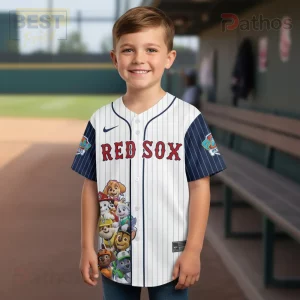 Paw Patrol Boston Red Sox Pinstripe Baseball Jersey