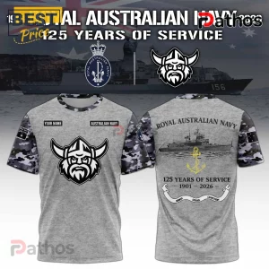 Las Vegas Raiders x Australian Navy 125th Anniversary Tee Shirt