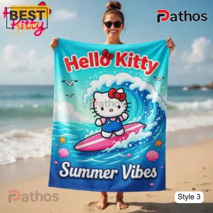 D3Bm1bhs hello kitty sanrio friends summer beach fun beach towel 05 premium finish