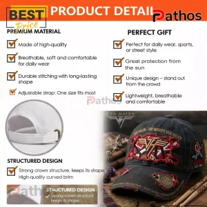 KrFH7iZB van halen distressed iconic premium baseball cap 02 signature design