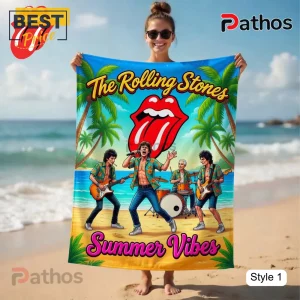 LzAXNZR3 the rolling stones summer vibes tropical band beach towel 03 premium finish
