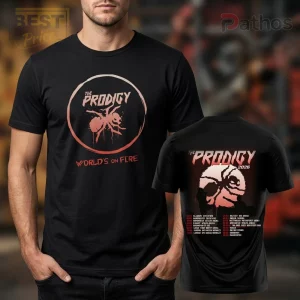 The Prodigy World’s On Fire Tour 2026 Black Concert T-Shirt