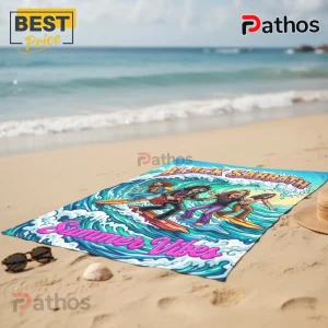 Odd3HuVn black sabbath summer vibes surfing rock band beach towel 02 product showcase
