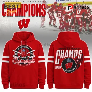 Wisconsin Badgers Men's Ice Hockey 2026 National Champions Hoodie 1 PcIUKXgX wisconsin badgers mens ice hockey 2026 national champions hoodie 02 vibrant print