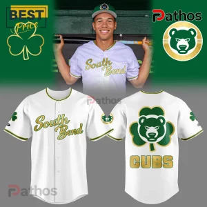 South Bend Cubs St. Patrick’s Day Shamrock Baseball Jersey