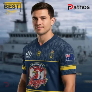 Commemorative RAN 125th Anniversary Sydney Roosters NRL Camouflage Jersey