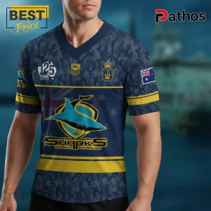 Australian Navy 125th Anniversary Commemorative NRL Sharks Rugby Jersey