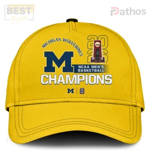 Michigan Wolverines NCAA Men's Basketball 2026 Champions Hoodie 2 Yellow Michigan Wolverines Champions cap! Blue M,