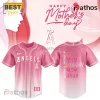 Angels Mother’s Day Pink Rose Custom Fan Baseball Jersey