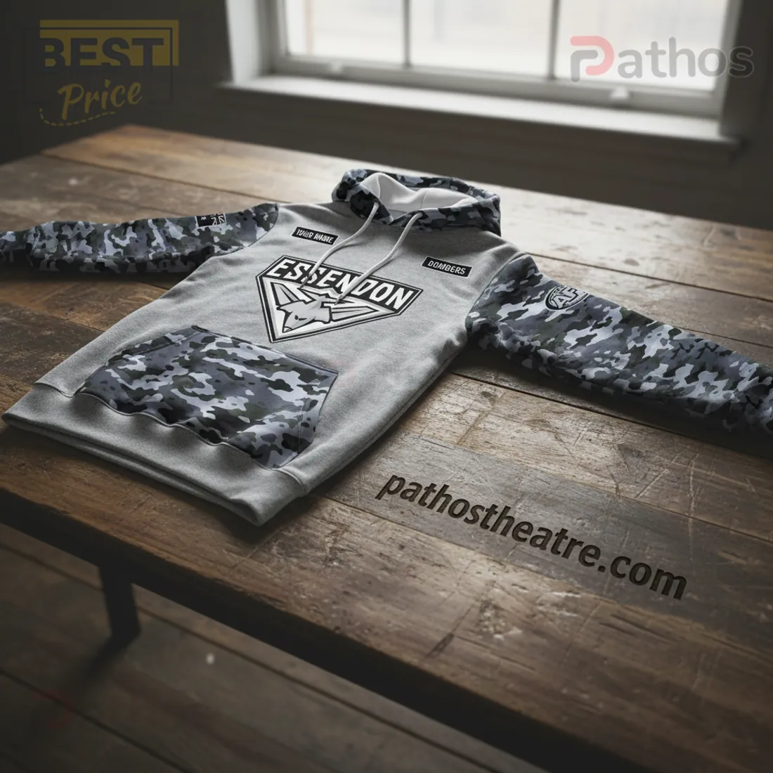 Australian Navy Essendon Bombers 125th Anniversary Commemorative Camo Hoodie 3 Australian Navy Essendon Bombers 125th Anniversary Commemorative Camo Hoodie