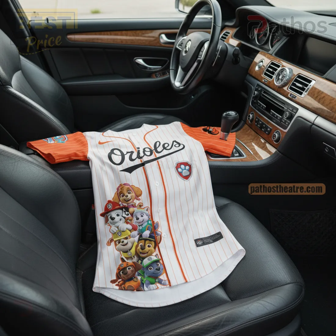 Baltimore Orioles Paw Patrol Pinstripe Collaboration Baseball Jersey 3 Baltimore Orioles Paw Patrol Pinstripe Collaboration Baseball Jersey