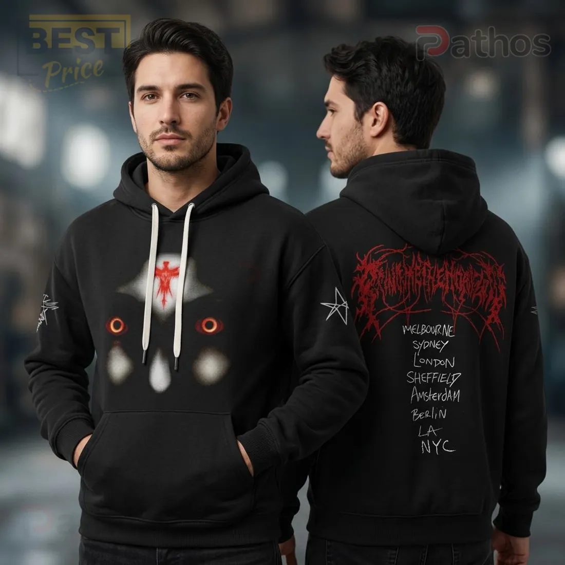 Bring Me The Horizon Tour 2026 Graphic Print Black Hoodie Bring Me The Horizon Tour 2026 Graphic Print Black Hoodie