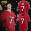 BTS Jin Limited Edition Buccaneers NFL Red Signature Fan Jersey