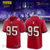 BTS V Tampa Bay Buccaneers Limited Edition Red #95 Fan Jersey