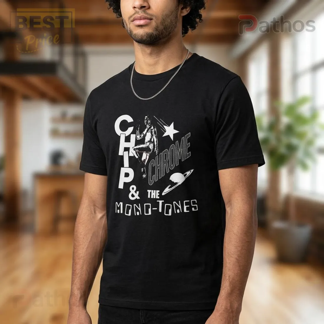 Chrome Astronaut Music Concert Graphic T-Shirt Chrome Astronaut Music Concert Graphic T-Shirt