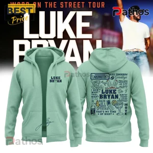 Luke Bryan Word On The Street Tour Signature Full-Zip Hoodie