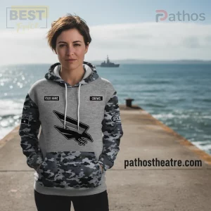 Australian Navy 125th Anniversary Crows Camo Commemorative Hoodie
