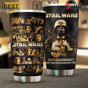 Star Wars 50th Anniversary Darth Vader Character Collage Tumbler