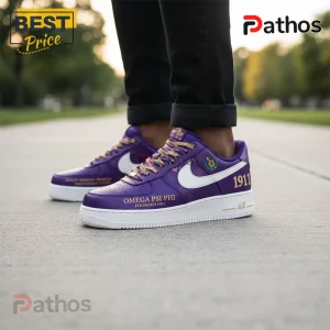 Omega Psi Phi 1911 Founders’ Edition Purple & Gold Custom AF1 Sneakers