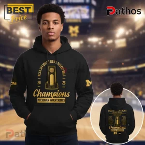 Michigan Wolverines 2026 NCAA Basketball Champions Roster Hoodie