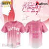 Houston Astros Mother’s Day Pink Custom Mom Baseball Jersey
