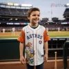 Houston Astros Paw Patrol Official MLB Pinstripe Kids Fan Baseball Jersey