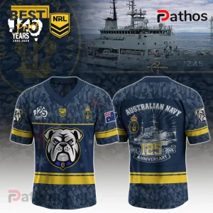NRL Bulldogs Royal Australian Navy 125th Anniversary Camo Design Jersey 2 iPS7oipZ nrl bulldogs royal australian navy 125th anniversary camo design jersey 03 side profile