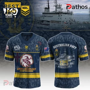 NRL Sea Eagles Royal Australian Navy 125th Anniversary Military Fan Jersey 2 kZLuELip nrl sea eagles royal australian navy 125th anniversary military fan jersey 03 lifestyle look