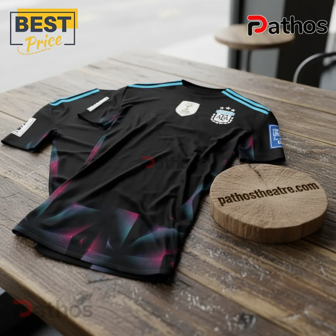 Messi Argentina FIFA World Cup 2022 Champions 5th Anniversary Premium Fan T-Shirt