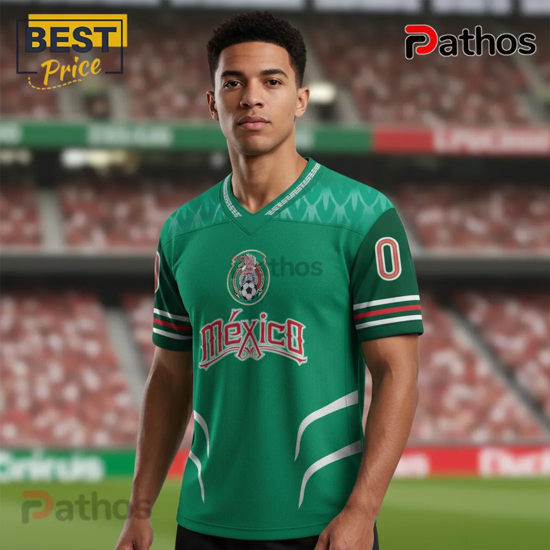 Mexico Football Personalized Custom Name & Number Green Fan Soccer Jersey Mexico Football Personalized Custom Name & Number Green Fan Soccer Jersey