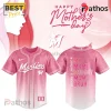 Miami Marlins Mother’s Day Pink Rose Custom Mom Name Baseball Jersey