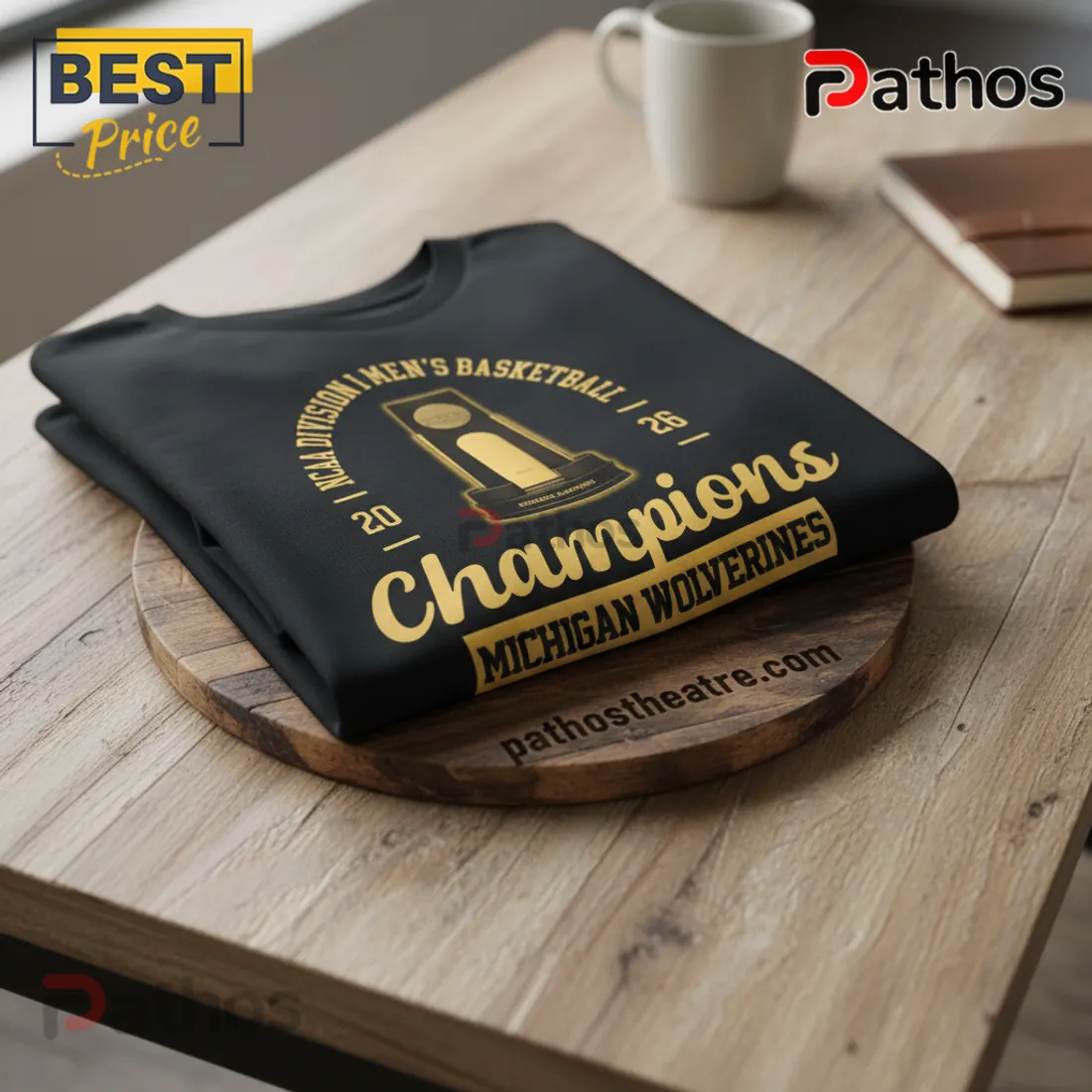 Michigan Wolverines 2026 NCAA Basketball Champions Commemorative T-Shirt