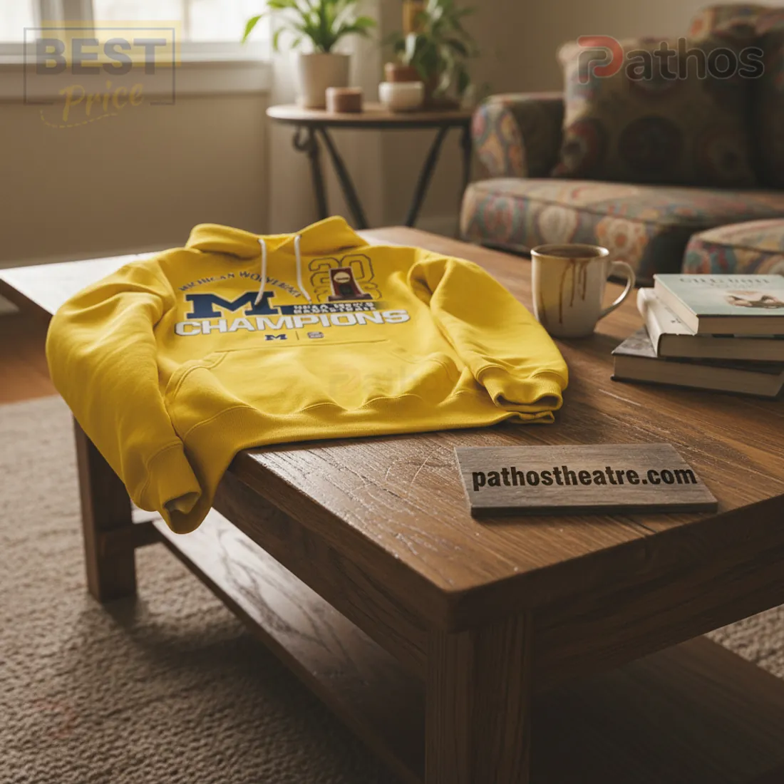 Michigan Wolverines NCAA Men's Basketball 2026 Champions Hoodie 5 Michigan Wolverines NCAA Men's Basketball 2026 Champions Hoodie