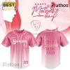 Milwaukee Brewers Mother’s Day Pink Rose Custom Baseball Jersey