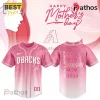 Mother’s Day Arizona Diamondbacks Pink Rose Custom Baseball Jersey
