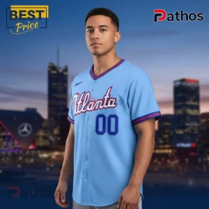Atlanta Braves City Connect Acuña Jr. Light Blue Replica Baseball Jersey
