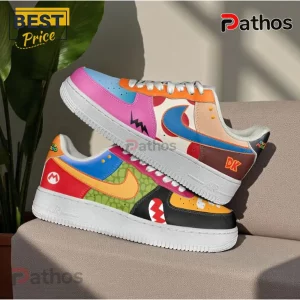 nAVNvcmp vivid super mario character hand painted genuine air force 1 sneakers 02 outdoor ready