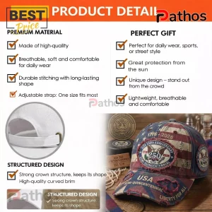 nwrHZE1F distressed american flag 250th anniversary patriotic baseball cap 02 vibrant print