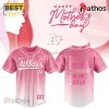 Oakland Athletics Mother’s Day Pink Rose Pattern Baseball Jersey