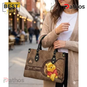 qTs5yXct winnie the pooh personalized custom name faux leather womens handbag 03 best seller choice
