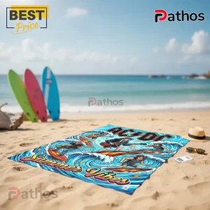qzJg1JOV acdc summer vibes surfing rock band beach towel 02 signature design