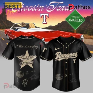 rsBb7svP texas rangers ella langley choosin texas signed fan baseball jersey 02 urban style