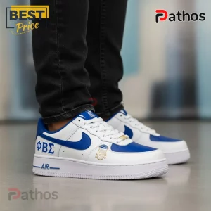 Premium Phi Beta Sigma Custom AF1 Royal Blue & White Fraternity Sneakers