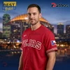 Texas Rangers City Connect Red Personalized Custom Baseball Jersey
