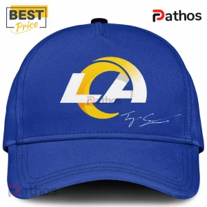 uGJKa7Fz simpson 1 blue yellow los angeles rams pro debut tribute football jersey 04 lifestyle look