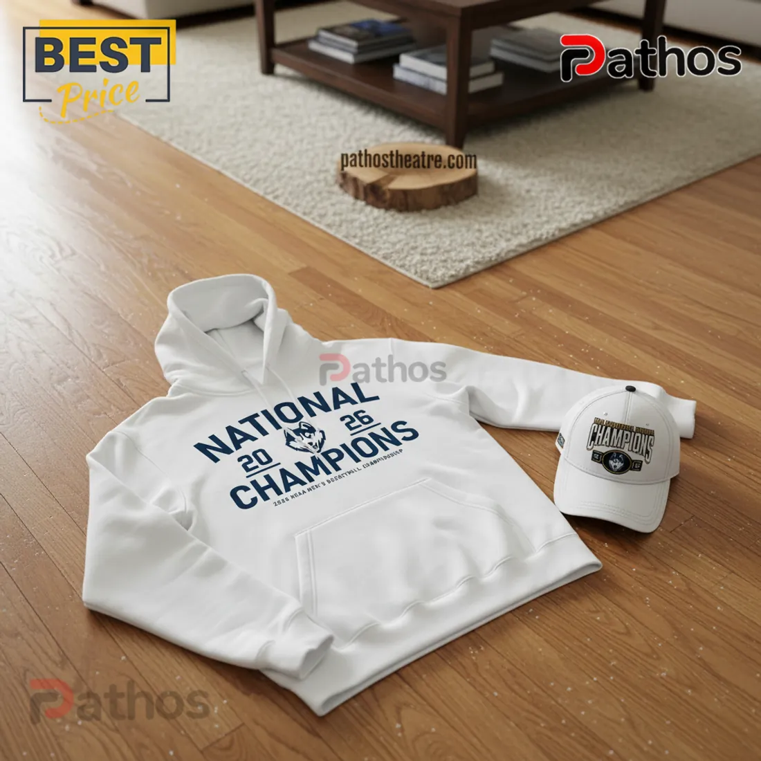 UConn Huskies 2026 NCAA Men's Basketball National Champions Commemorative Hoodie 5 UConn Huskies 2026 NCAA Men's Basketball National Champions Commemorative Hoodie