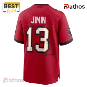 uh8jt3hD bts jimin tampa bay buccaneers red autographed limited edition nfl football jers 03 exclusive edition