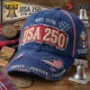 USA 250 1776-2026 Commemorative Vintage American Cap
