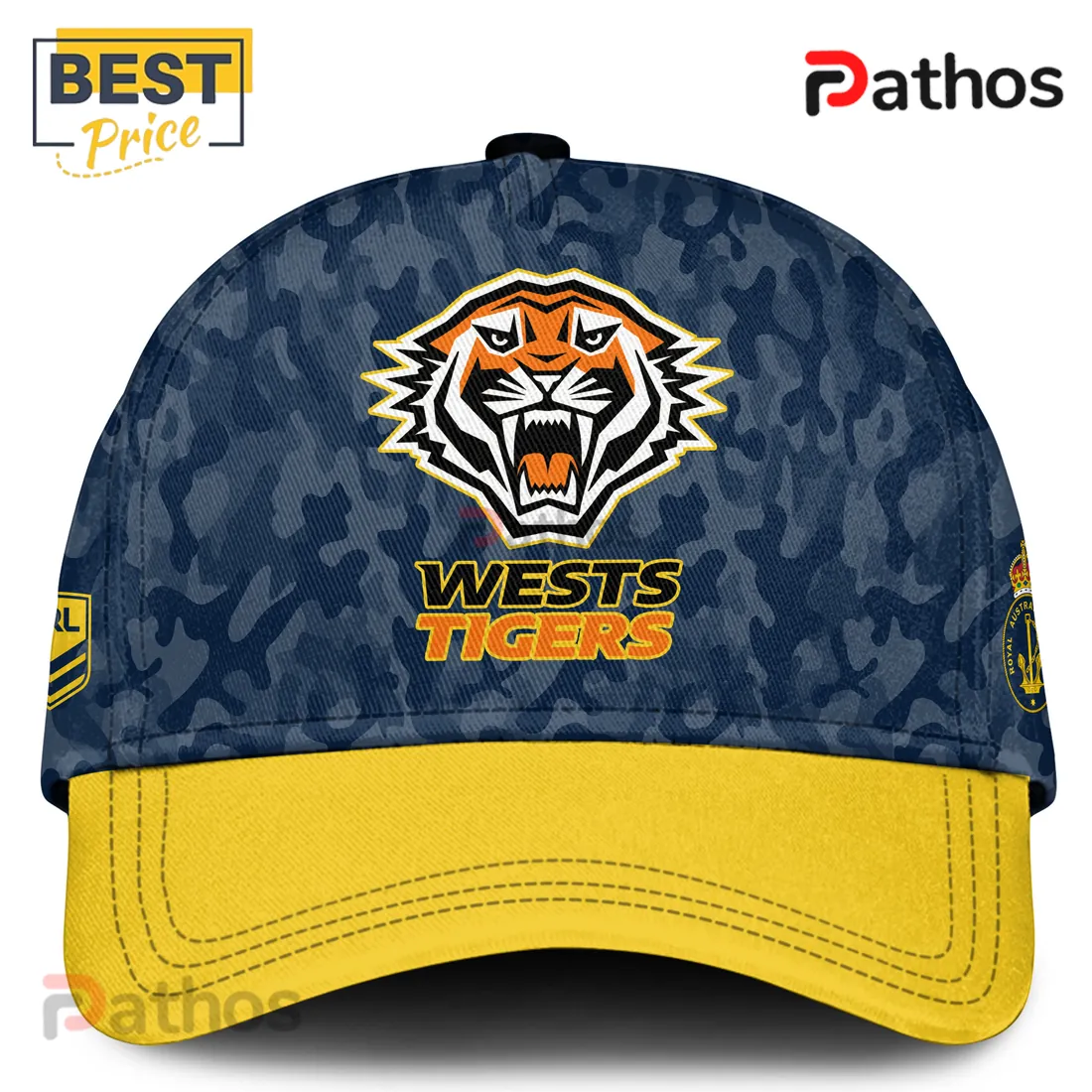 Wests Tigers NRL Australian Navy 125th Anniversary Commemorative Camo Rugby Jersey Wests Tigers NRL Australian Navy 125th Anniversary Commemorative Camo Rugby Jersey